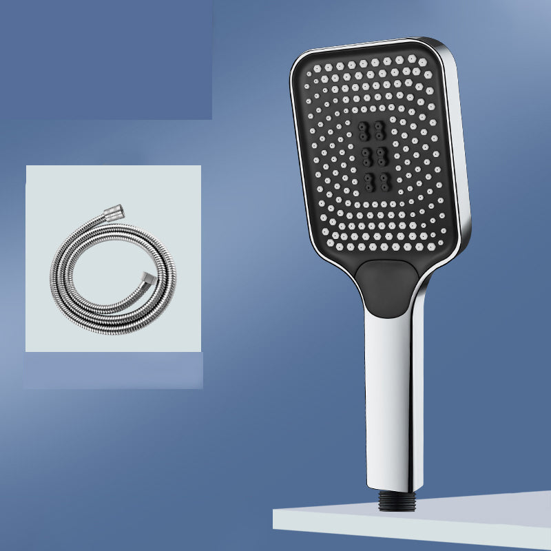 Lisslune | Modern Rectangular Hand Shower in Black 3 Spray Wall Mounted Hand Shower