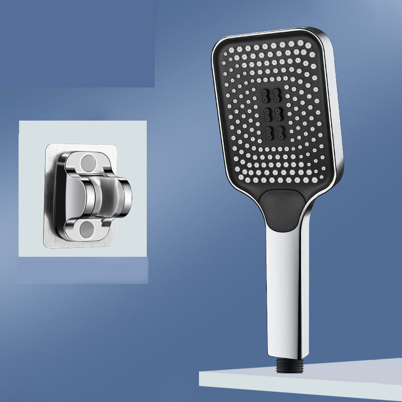 Lisslune | Modern Rectangular Hand Shower in Black 3 Spray Wall Mounted Hand Shower