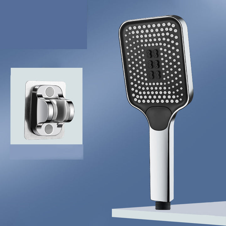 Lisslune | Modern Rectangular Hand Shower in Black 3 Spray Wall Mounted Hand Shower