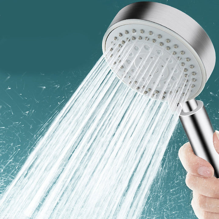 Lisslune | Round self-cleaning hand shower adjustable spray pattern stainless steel hand shower