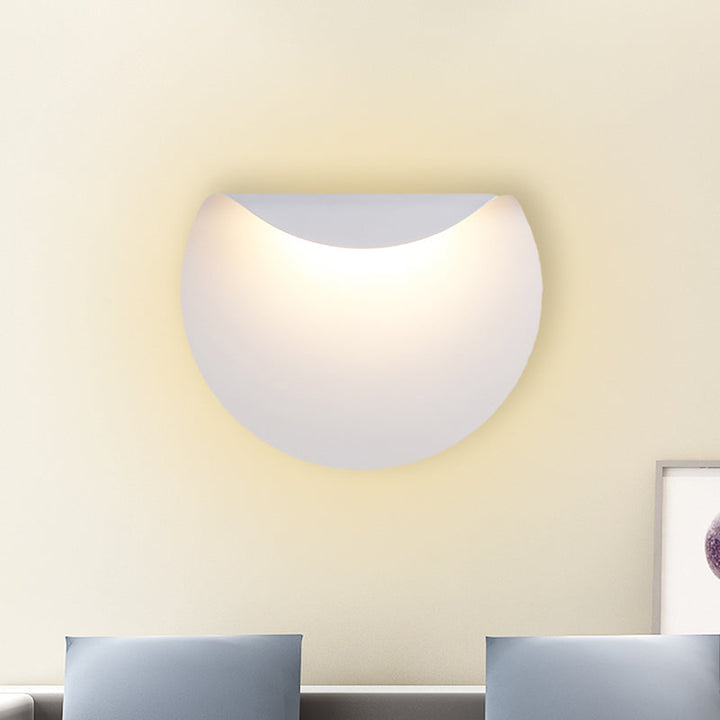 Lisslune | Bend Panel Wall Lamp Lighting Simple Aluminium LED White Wall-Mounted Light in Warm/White Light for Living Room
