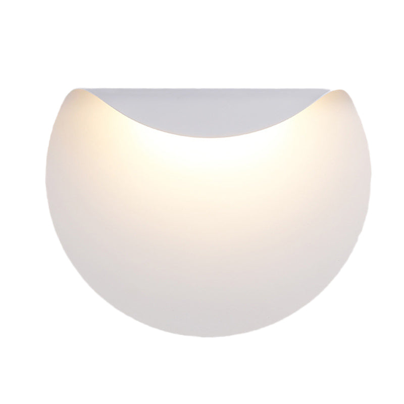 Lisslune | Bend Panel Wall Lamp Lighting Simple Aluminium LED White Wall-Mounted Light in Warm/White Light for Living Room