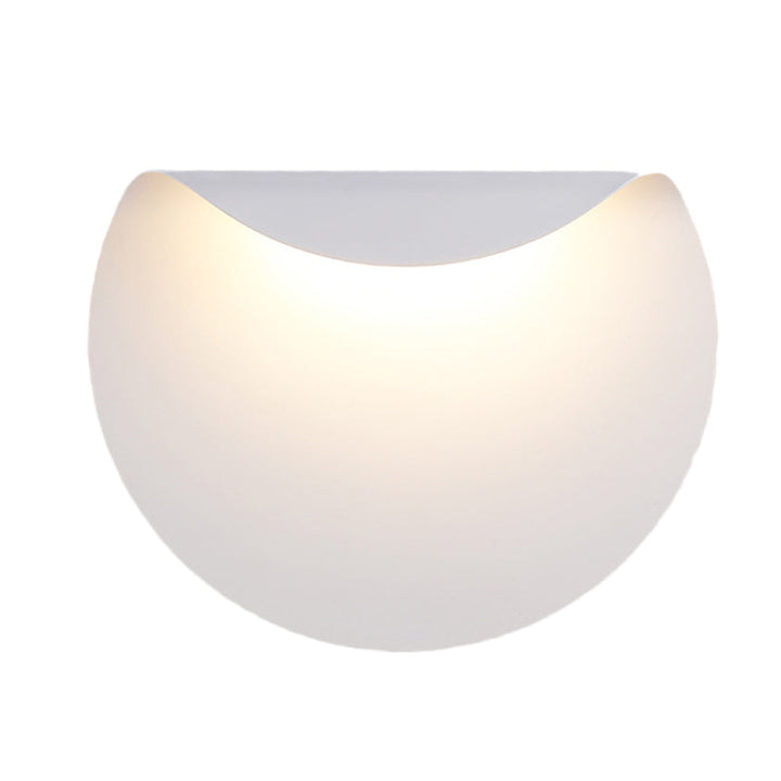 Lisslune | Bend Panel Wall Lamp Lighting Simple Aluminium LED White Wall-Mounted Light in Warm/White Light for Living Room