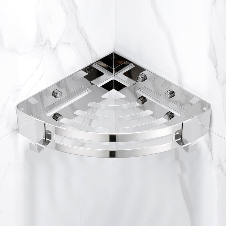 Lisslune | Modern Gold/Silver 3-piece Bathroom Accessory Set, Bath Shelf