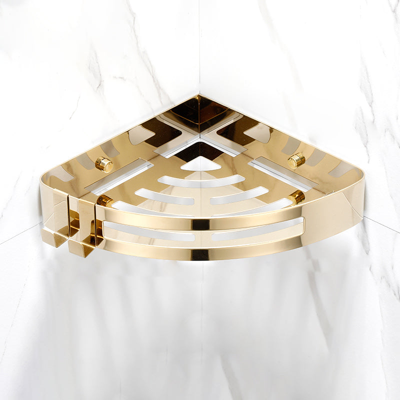 Lisslune | Modern Gold/Silver 3-piece Bathroom Accessory Set, Bath Shelf