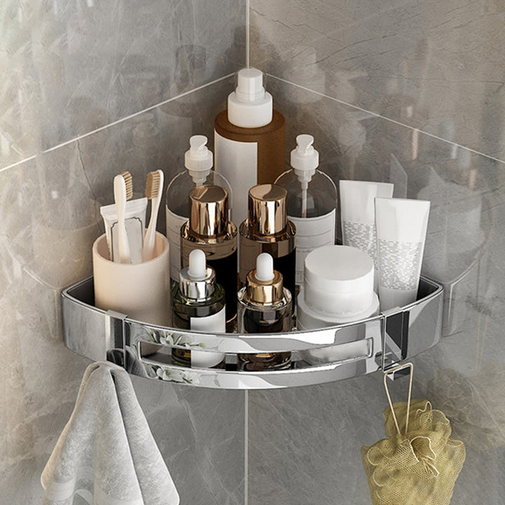 Lisslune | Modern Gold/Silver 3-piece Bathroom Accessory Set, Bath Shelf