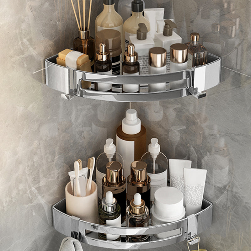Lisslune | Modern Gold/Silver 3-piece Bathroom Accessory Set, Bath Shelf