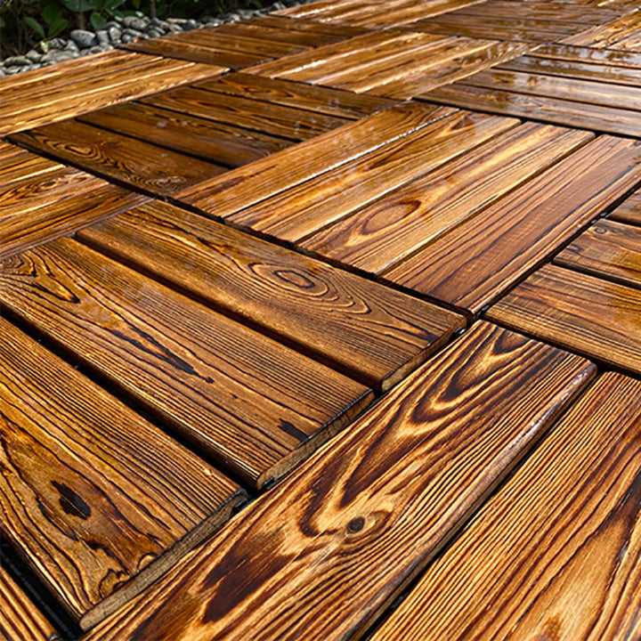 Lisslune | Outdoor composite decking tiles with snap-in stripe detail kit decking tiles