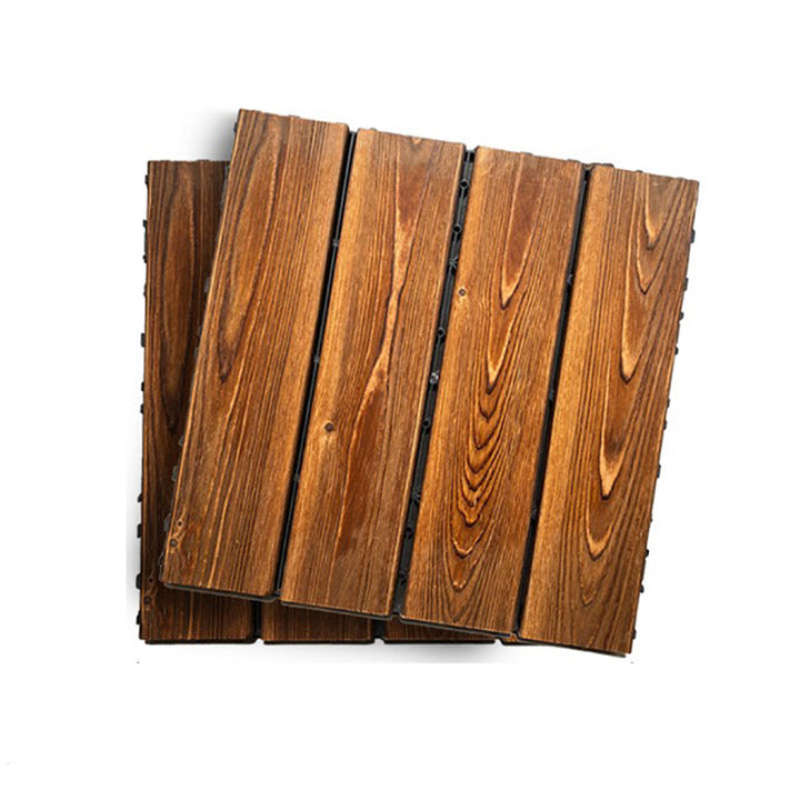 Lisslune | Outdoor composite decking tiles with snap-in stripe detail kit decking tiles