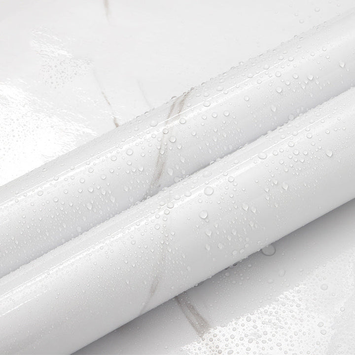 Lisslune | Marble Texture Scratch Resistant Tile PVC Single Peel & Stick Tile for Bathroom Backsplash