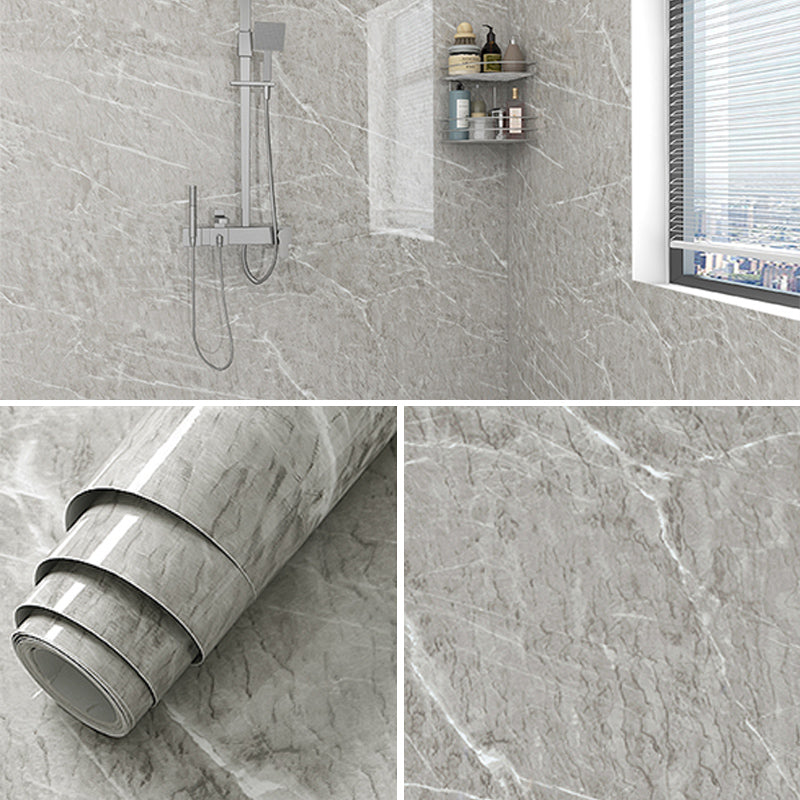Lisslune | Marble Texture Scratch Resistant Tile PVC Single Peel & Stick Tile for Bathroom Backsplash