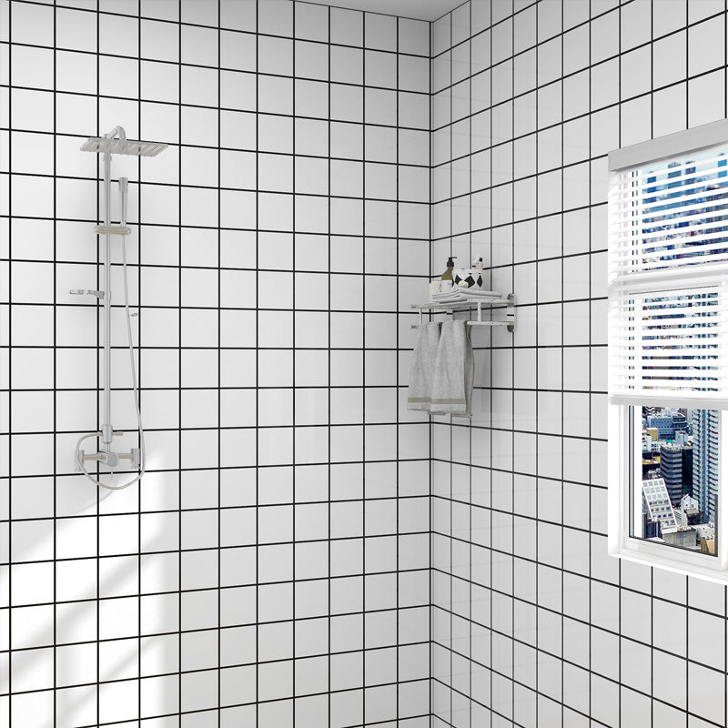 Lisslune | Grid Mosaic Peel & Stick Tile Scratch-resistant Wallpaper for Backsplash
