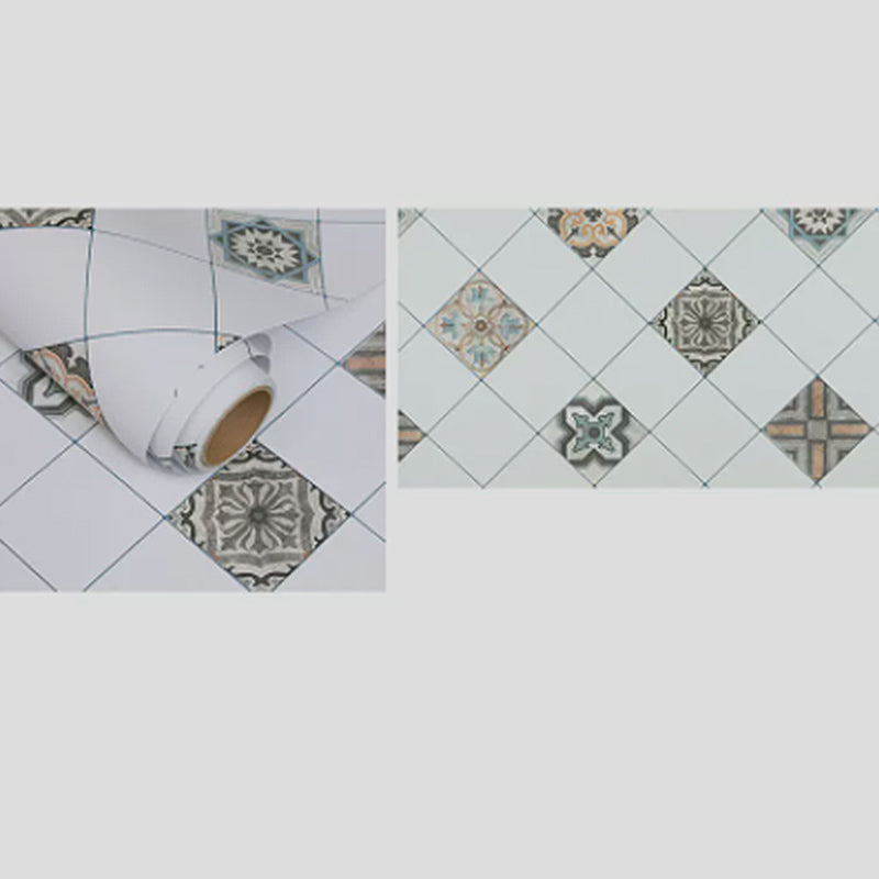 Lisslune | Grid Mosaic Peel & Stick Tile Scratch-resistant Wallpaper for Backsplash