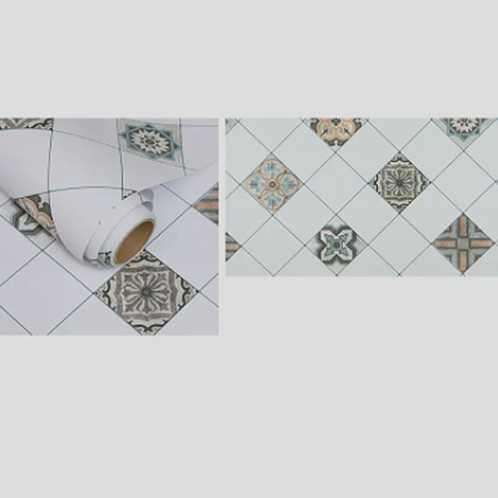 Lisslune | Grid Mosaic Peel & Stick Tile Scratch-resistant Wallpaper for Backsplash