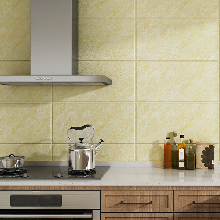 Lisslune | Marbleized scratch-resistant PVC tile peel and stick tile for backsplash wall