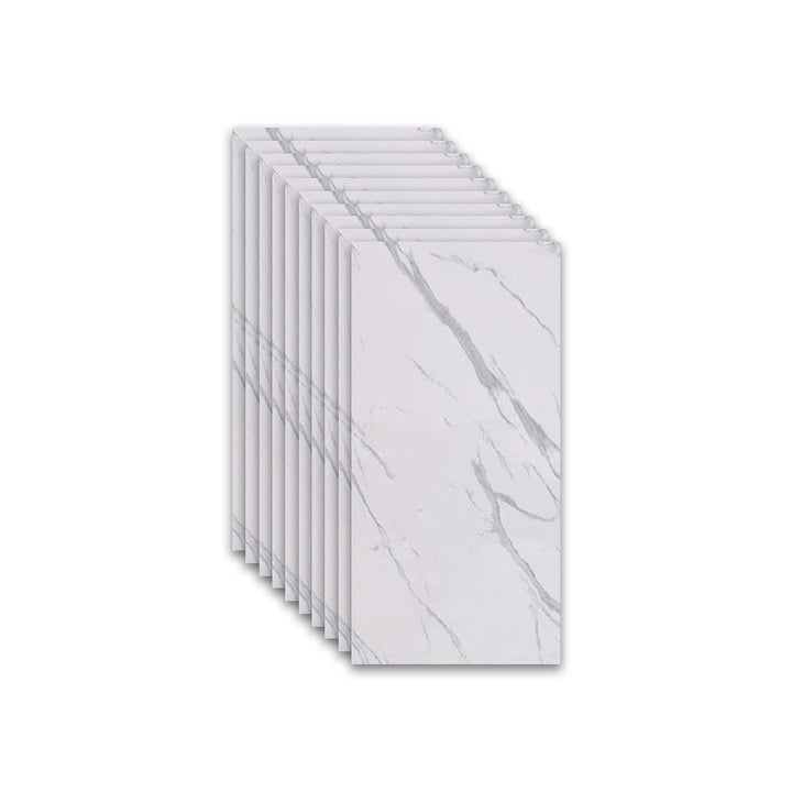 Lisslune | Marbleized scratch-resistant PVC tile peel and stick tile for backsplash wall