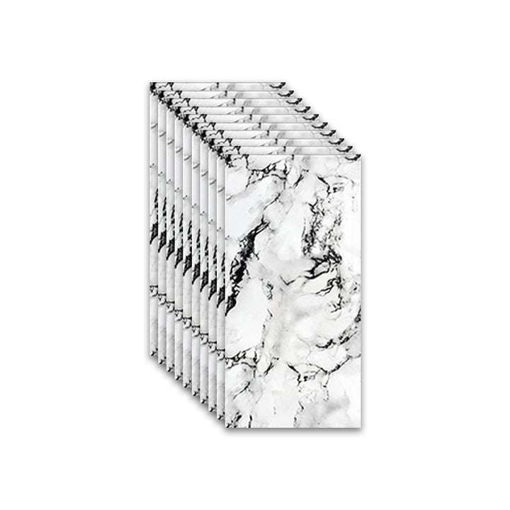 Lisslune | Marbleized scratch-resistant PVC tile peel and stick tile for backsplash wall