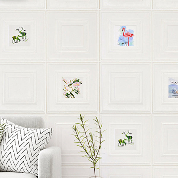 Lisslune | Modern Wall Panel Cartoon Print Peel and Stick Waterproof Wall Panel
