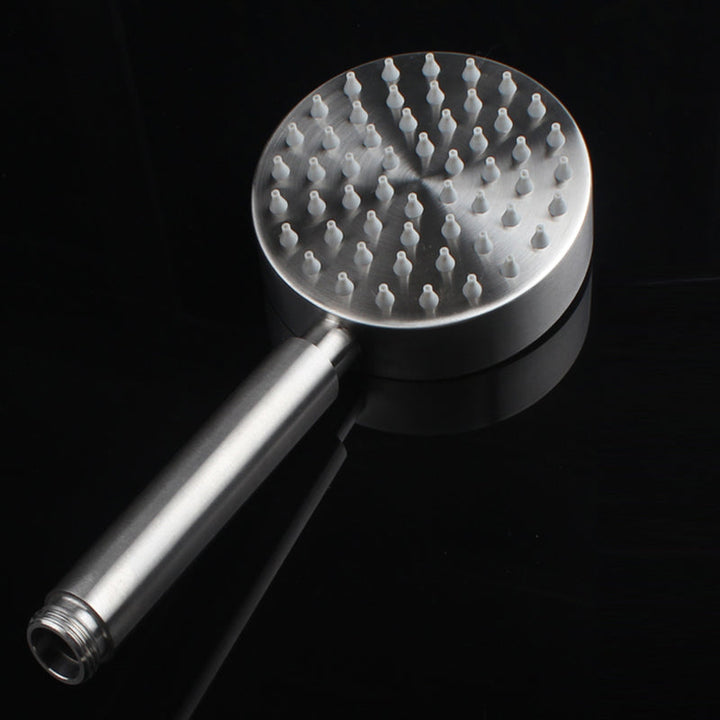 Lisslune | Modern round shower head 304 stainless steel handheld shower head