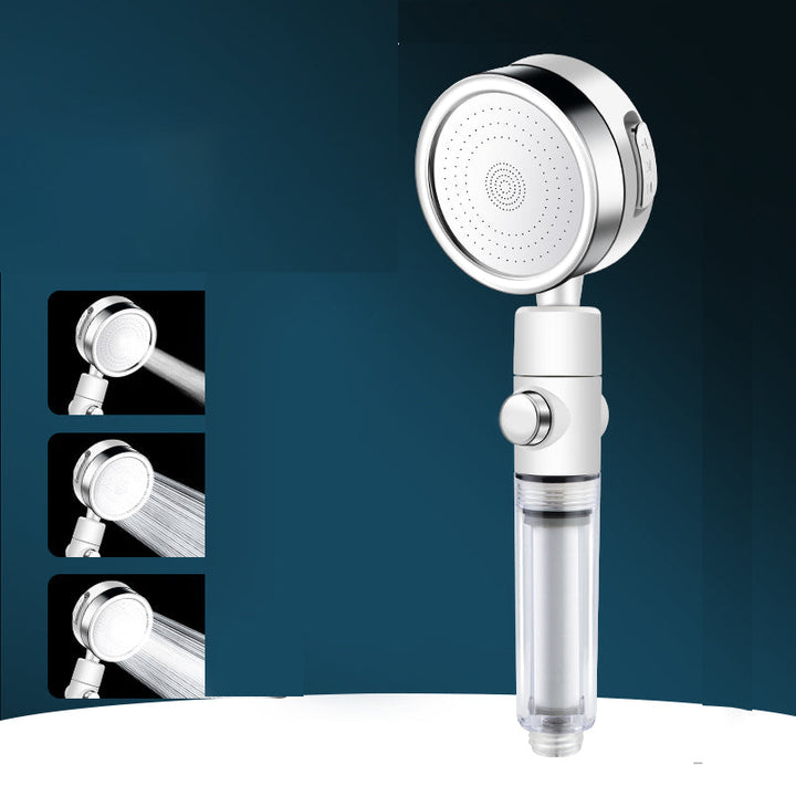 Lisslune | Round Hand Shower Adjustable Water Flow Wall Mounted Shower Head