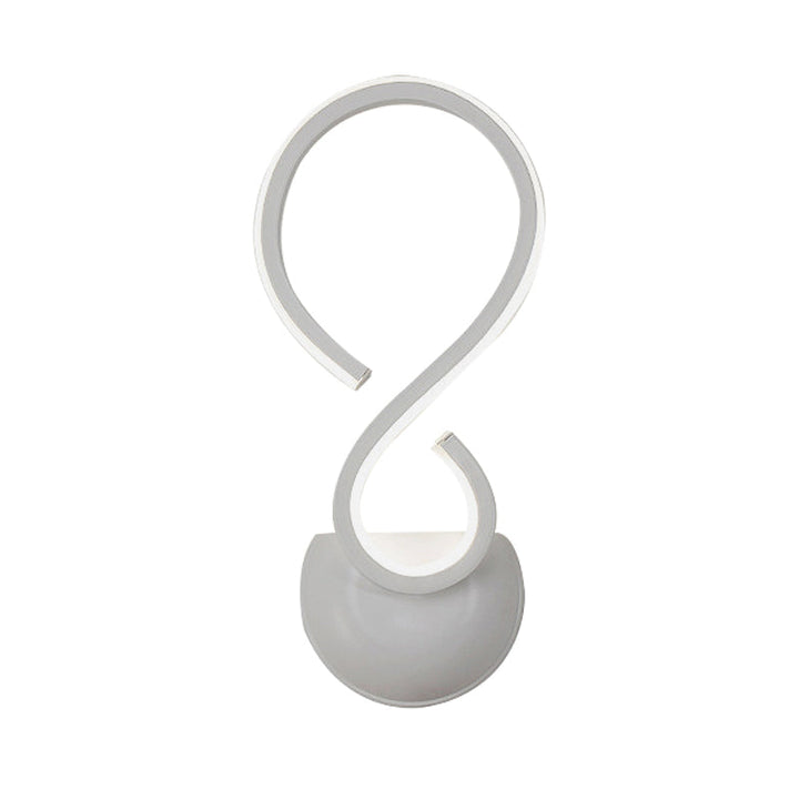Lisslune | Rotating Acrylic Wall Lamp Sconce Simplicity LED White Finish Wall Lighting for Living Room