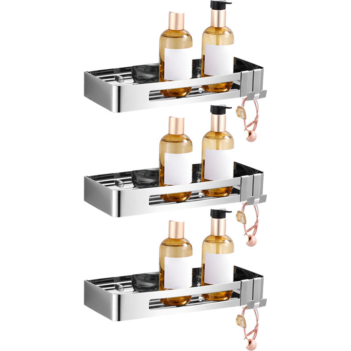Lisslune | 3-piece modern bathroom accessory set made of stainless steel, bathroom shelf