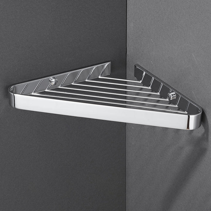 Lisslune | 2-piece modern bathroom accessory set, polished chrome/gold, bathroom shelf