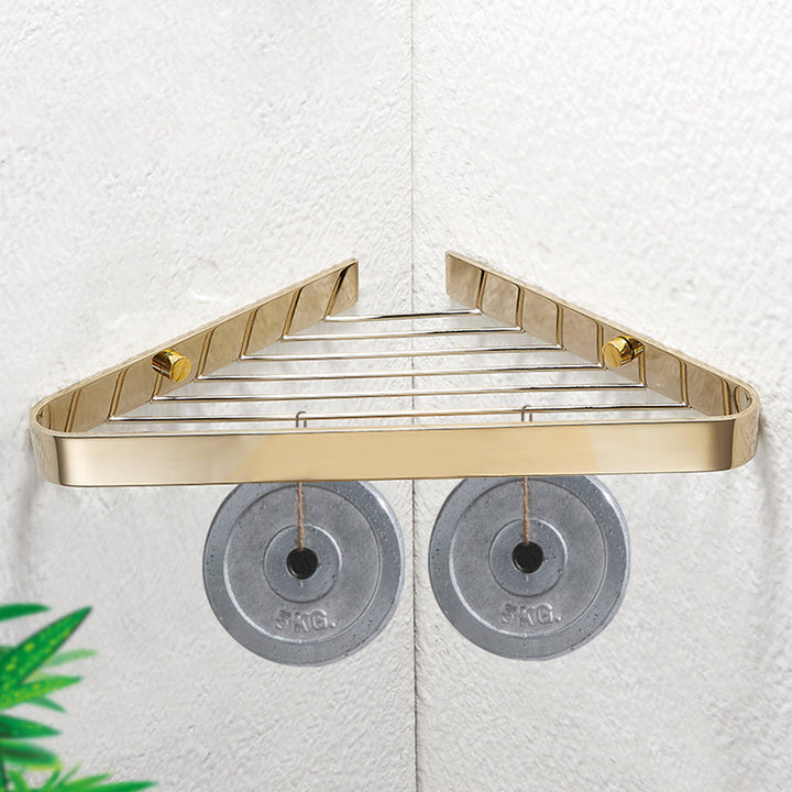 Lisslune | 2-piece modern bathroom accessory set, polished chrome/gold, bathroom shelf