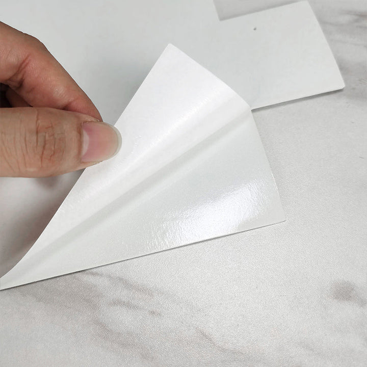 Lisslune | White Subway Tile Waterproof PVC Peel & Stick Tile for Backsplash Wall