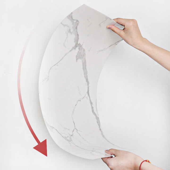 Lisslune | Marbleizing Waterproof Tile PVC Single Peel & Stick Tile for Backsplash