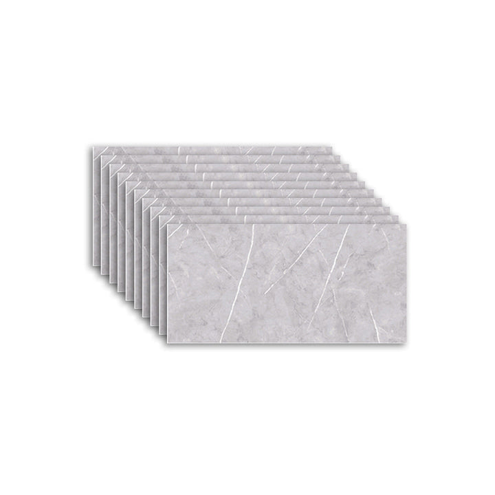 Lisslune | Marbleizing Waterproof Tile PVC Single Peel & Stick Tile for Backsplash