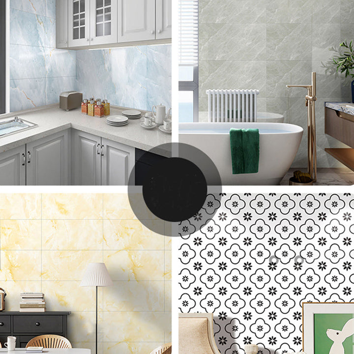 Lisslune | Rectangular Waterproof Tile PVC Single Peel & Stick Tile for Backsplash