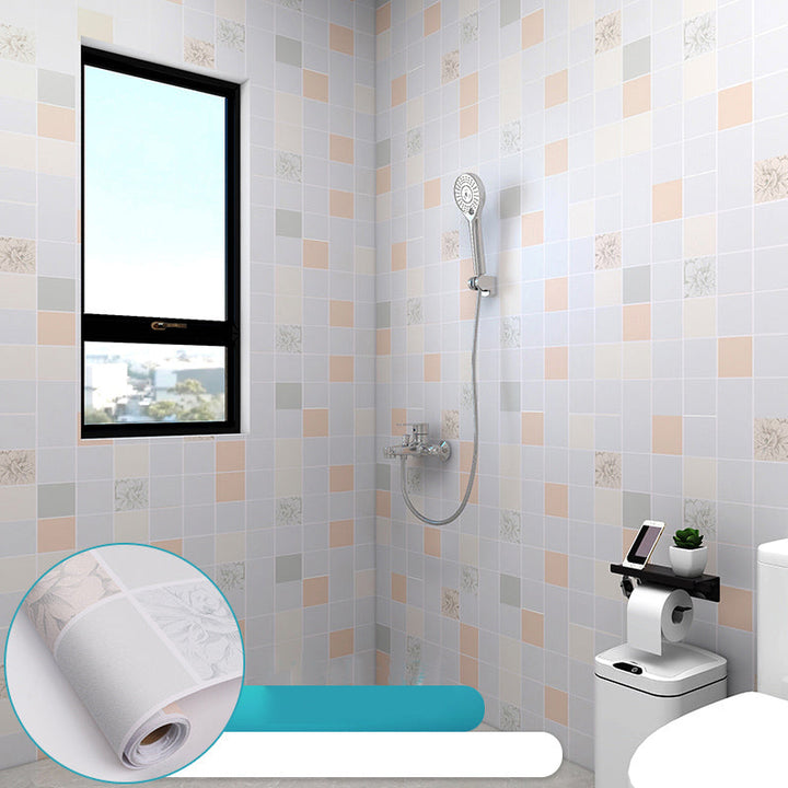 Lisslune | Grid Mosaic Peel & Stick Tile Waterproof Wallpaper for Back Wall