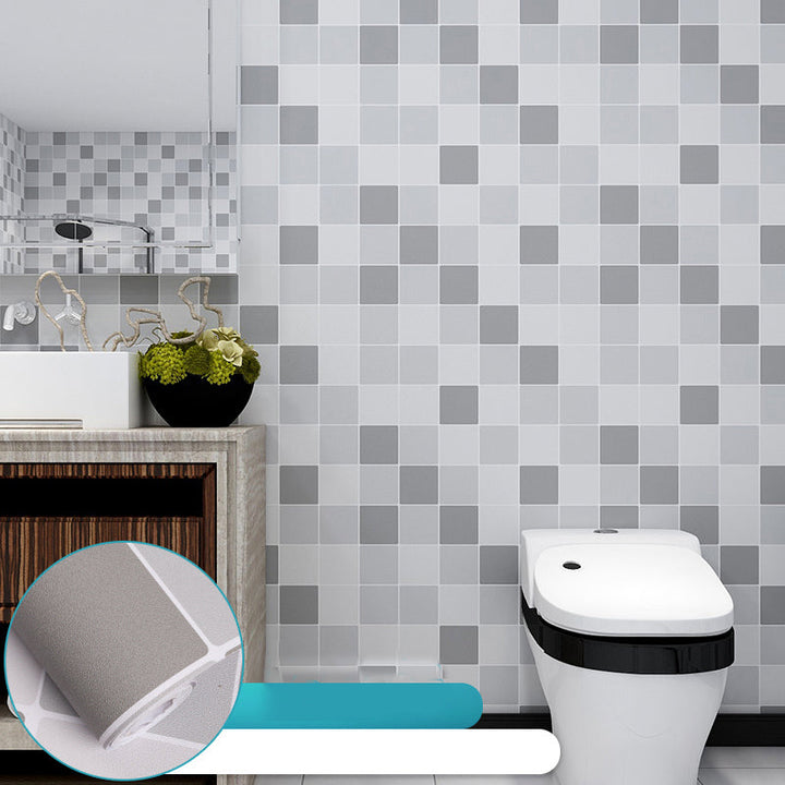 Lisslune | Grid Mosaic Peel & Stick Tile Waterproof Wallpaper for Back Wall