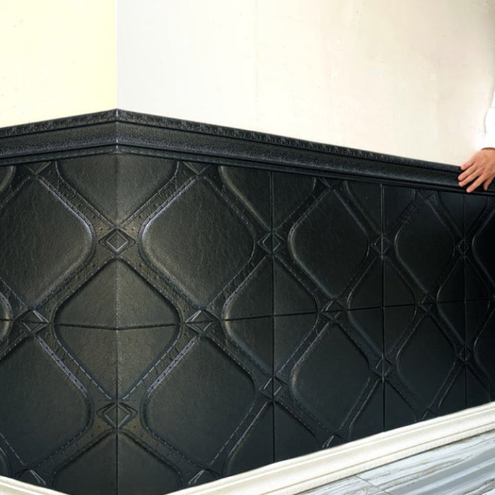 Lisslune | Modern Tin Backsplash Panel Smooth Styrofoam Wall Ceiling