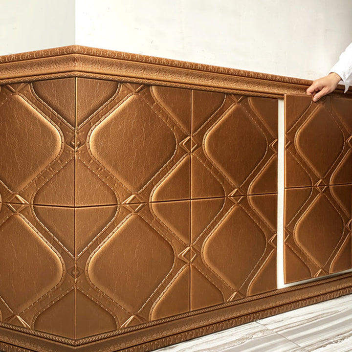 Lisslune | Modern Tin Backsplash Panel Smooth Styrofoam Wall Ceiling