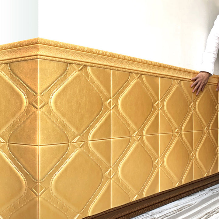 Lisslune | Modern Tin Backsplash Panel Smooth Styrofoam Wall Ceiling