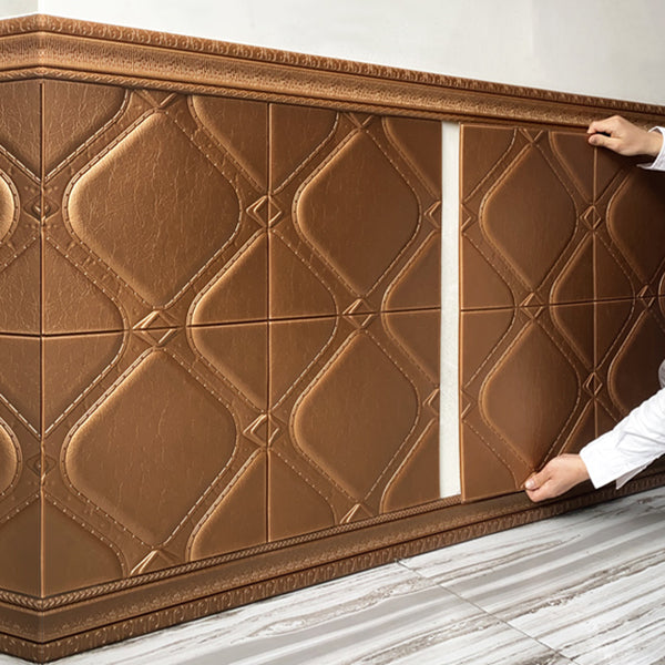 Lisslune | Modern Tin Backsplash Panel Smooth Styrofoam Wall Ceiling