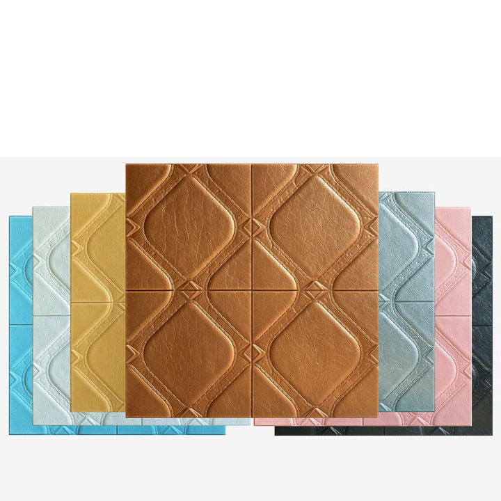 Lisslune | Modern Tin Backsplash Panel Smooth Styrofoam Wall Ceiling
