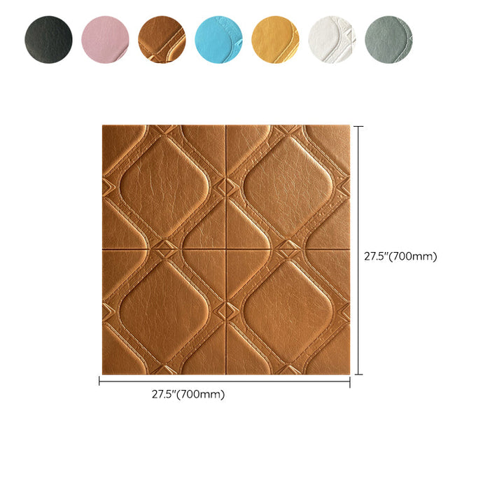Lisslune | Modern Tin Backsplash Panel Smooth Styrofoam Wall Ceiling