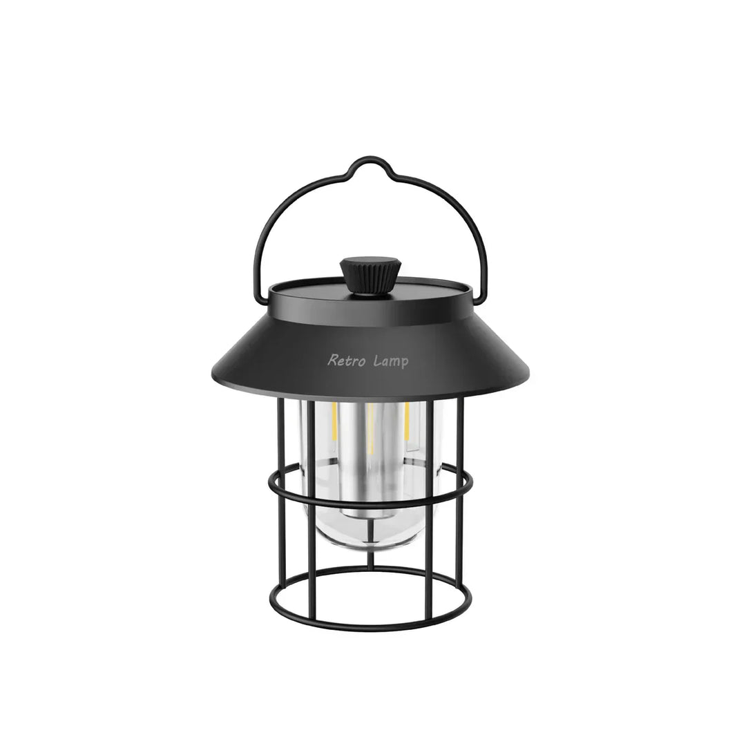 Lisslune | LED Camping Lantern in Retro Design – Portable Lamp for Indoor and Outdoor