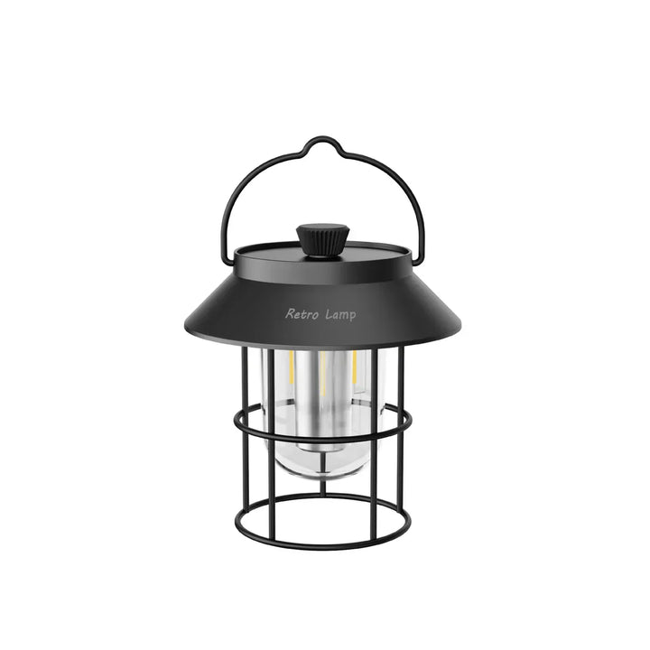 Lisslune | LED Camping Lantern in Retro Design – Portable Lamp for Indoor and Outdoor