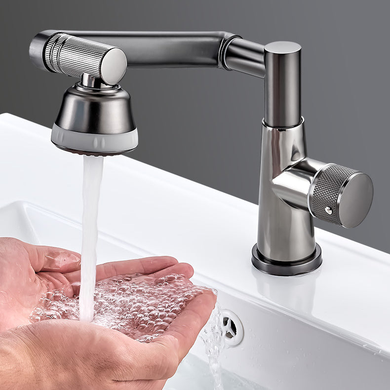 Lisslune | Knob Handle Widespread Bathroom Faucet Industrial Sink Faucet
