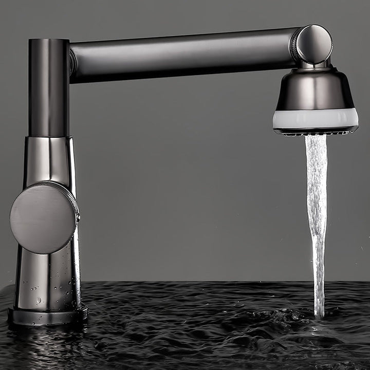 Lisslune | Knob Handle Widespread Bathroom Faucet Industrial Sink Faucet