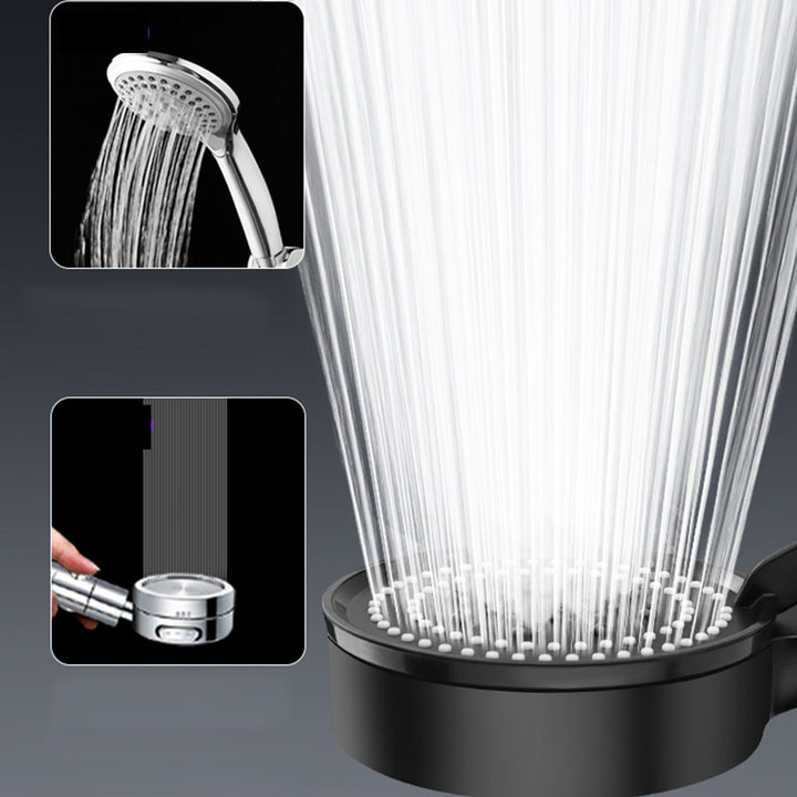 Lisslune | Round Hand Shower Adjustable Spray Pattern Wall Mounted Shower Head