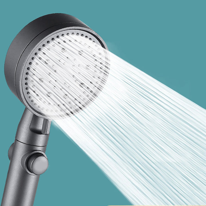 Lisslune | Contemporary Round Hand Shower Adjustable Spray Pattern Wall Mounted Shower Head