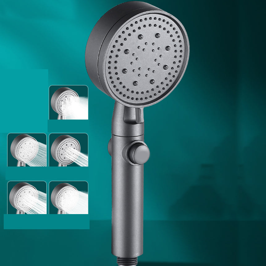 Lisslune | Contemporary Round Hand Shower Adjustable Spray Pattern Wall Mounted Shower Head