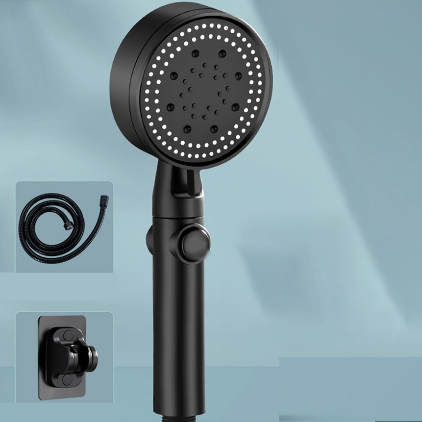 Lisslune | Contemporary Round Hand Shower Adjustable Spray Pattern Wall Mounted Shower Head