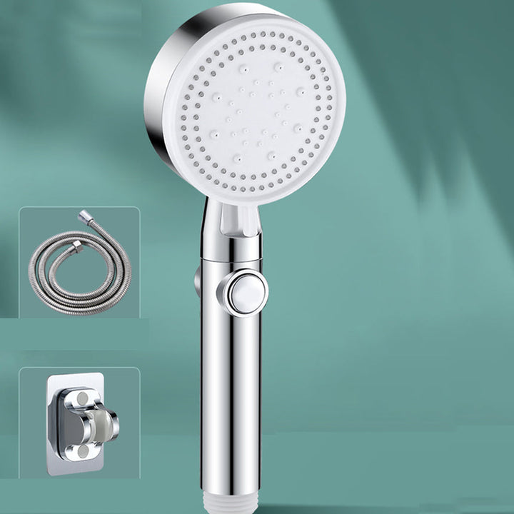 Lisslune | Contemporary Round Hand Shower Adjustable Spray Pattern Wall Mounted Shower Head
