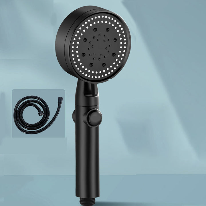 Lisslune | Contemporary Round Hand Shower Adjustable Spray Pattern Wall Mounted Shower Head